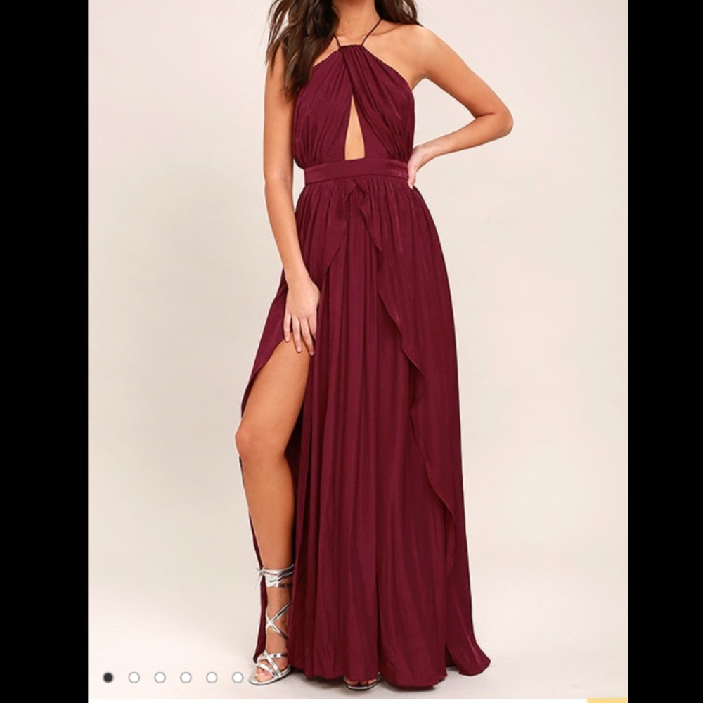 Lulus burgundy dress